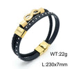 Modern Style Classic Style Geometric Titanium Steel Plating 18K Gold Plated Men's Bangle