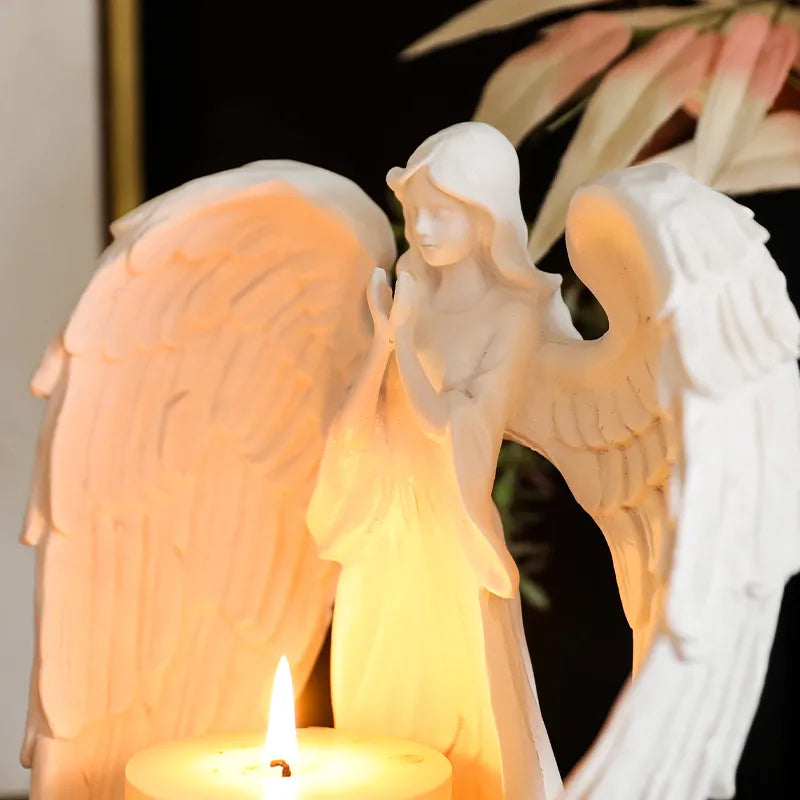Christmas Vintage Style Simple Style Angel Resin candlestick
