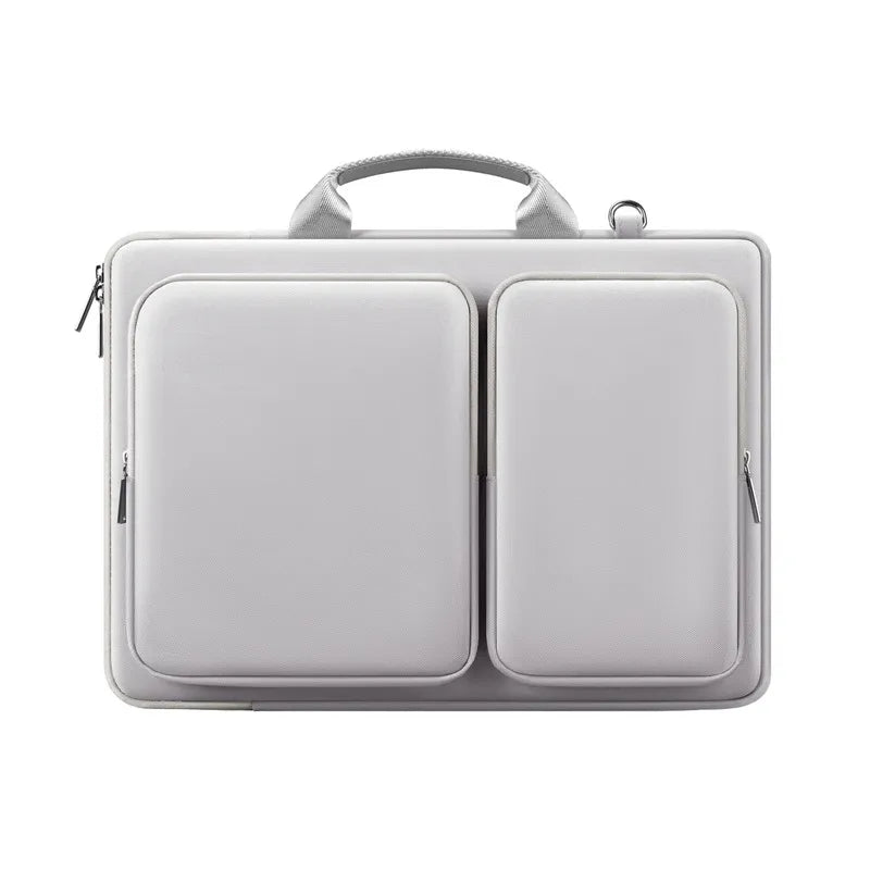 Unisex Basic Solid Color Polyester Briefcases
