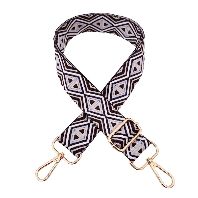 Polyester cotton Geometric Bag Strap