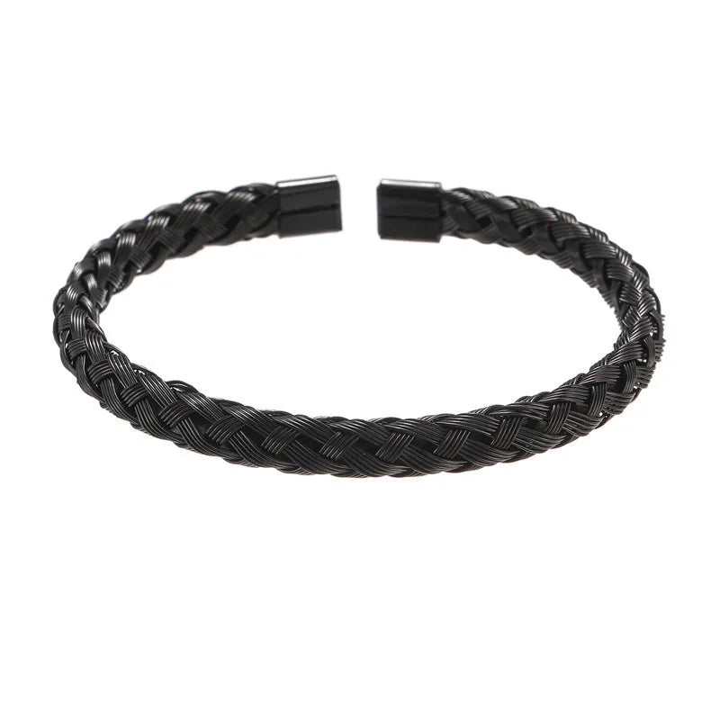 fashion twist stainless steel bangle 1 piece