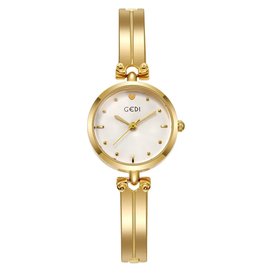 Simple Style Solid Color Jewelry Buckle Quartz Watch Women's Watches