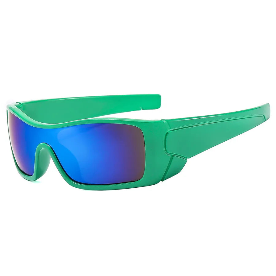 elegant simple style gradient color solid color pc square full frame men's sunglasses