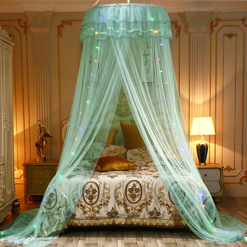 Dome Ceiling Mosquito Net Floor Princess Mosquito Net Round Top Suction Lady Single and Double Mosquito Net Wholesale Available