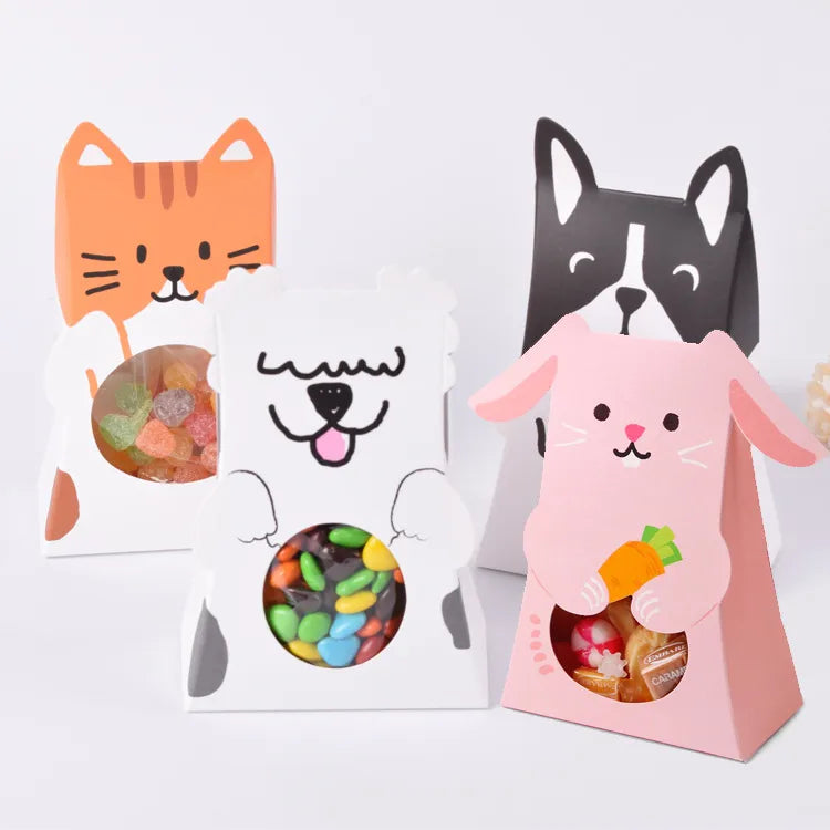 Cute Rabbit Animal Cat Paper Casual Gift Bags Party Supplies Gift Wrapping Supplies 1 Piece