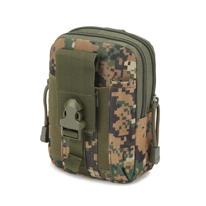 Unisex Simple Style Camouflage Nylon Waist Bags