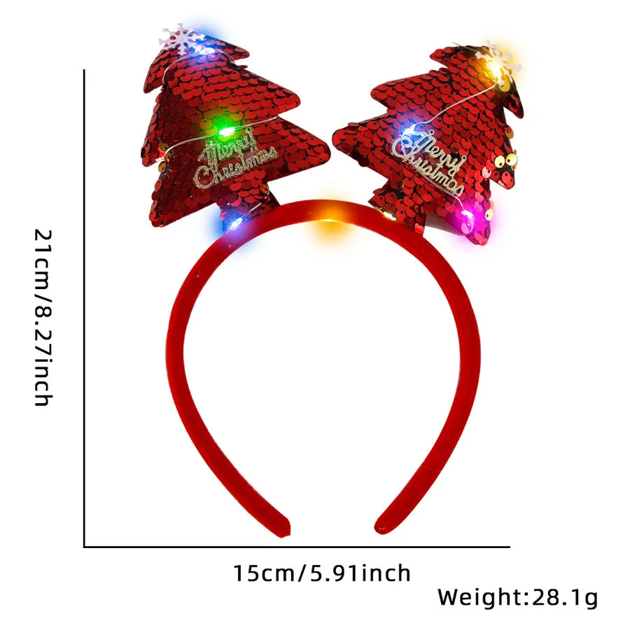 Christmas Cartoon Style Cute Bow Knot Antlers Plastic Party Festival headband