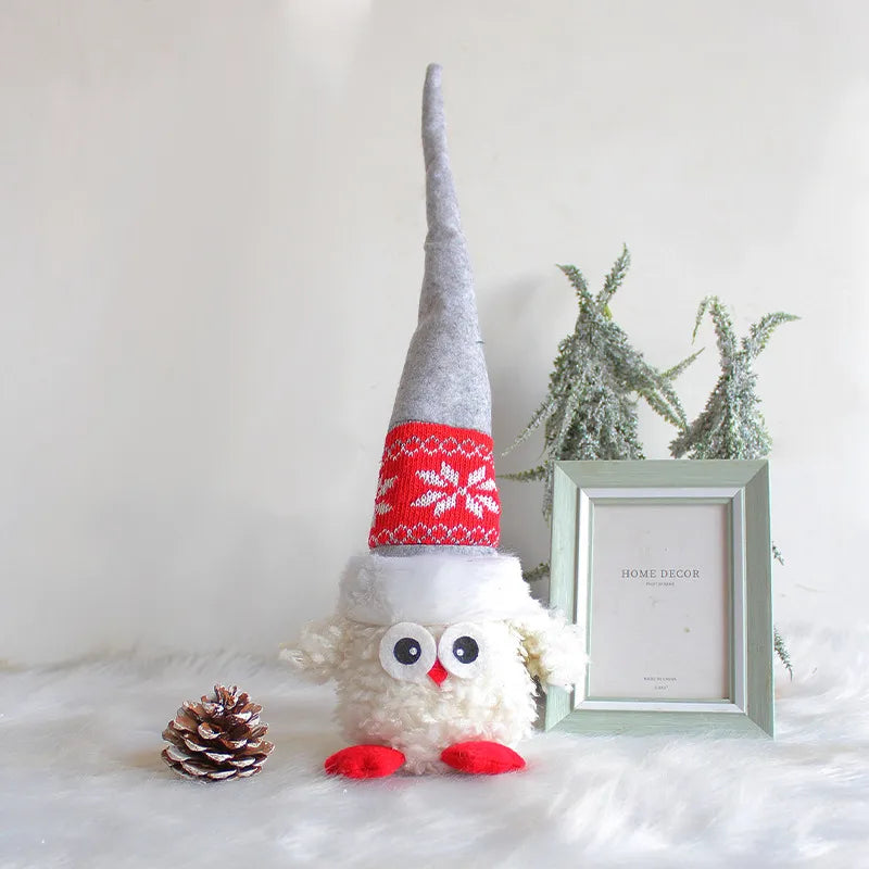 Christmas Cartoon Style Cute Owl Indoor Party Festival Doll