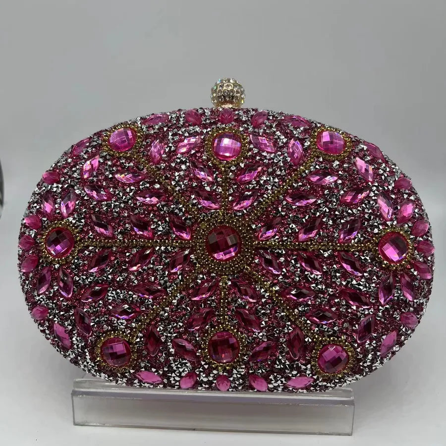 Sunflower Diamond-encrusted Dinner Bag Fashion Banquet Women's Clutch Bag Personality Dress Evening Bag