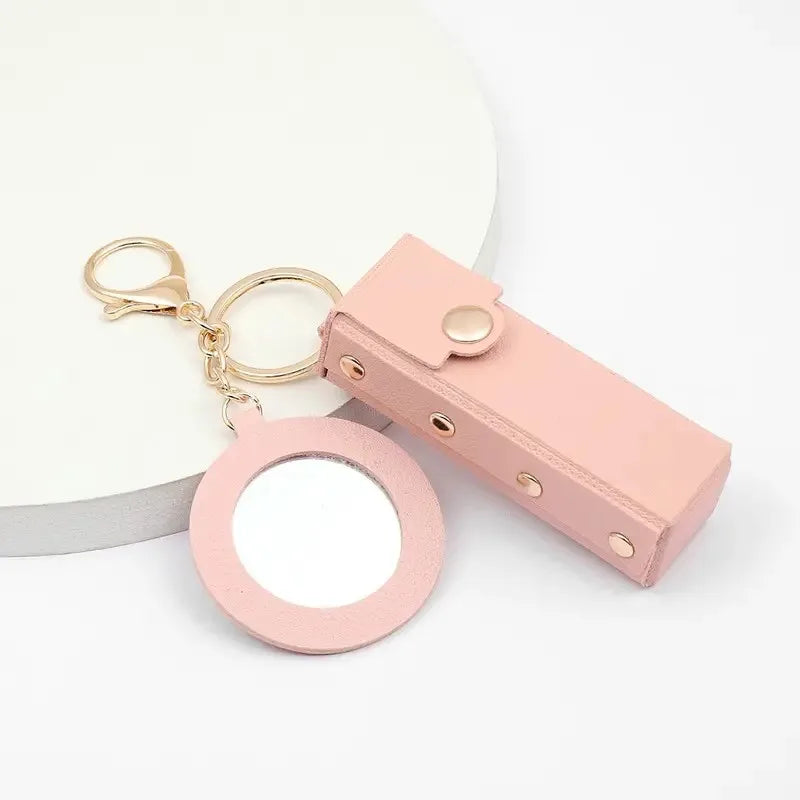 Creative small gift Women's lipstick key chain carry lipstick key bag Car pendant