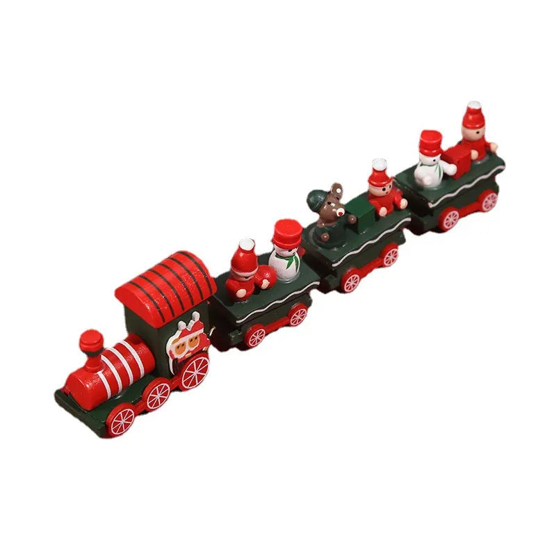 Christmas Streetwear Train Wood Party Carnival Decorative Props