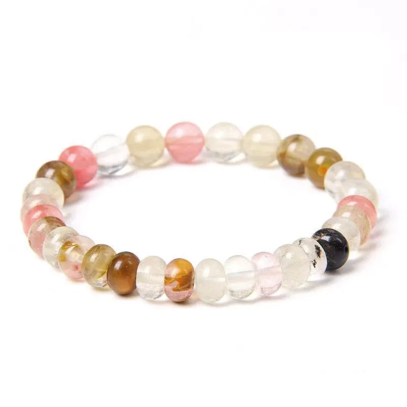 Retro Classic Style Geometric Colorful natural stone Howlite Amethyst  Bracelets In Bulk