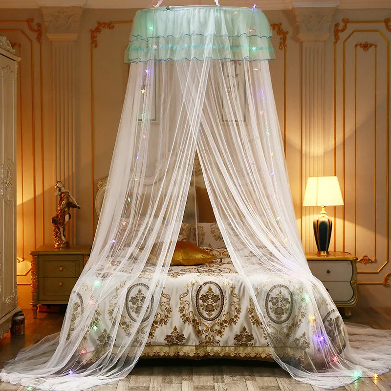 Dome Ceiling Mosquito Net Floor Princess Mosquito Net Round Top Suction Lady Single and Double Mosquito Net Wholesale Available