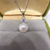 Zhuji Pearl Natural Freshwater Pearl Pendant Princess Diana S925 Sterling Silver Pearl Necklace Clavicle Chain Wholesale