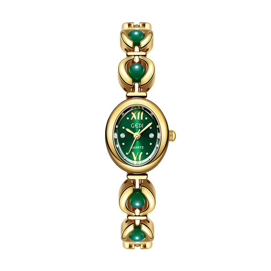 Vacation Classic Style Solid Color Jewelry Buckle Quartz Watch