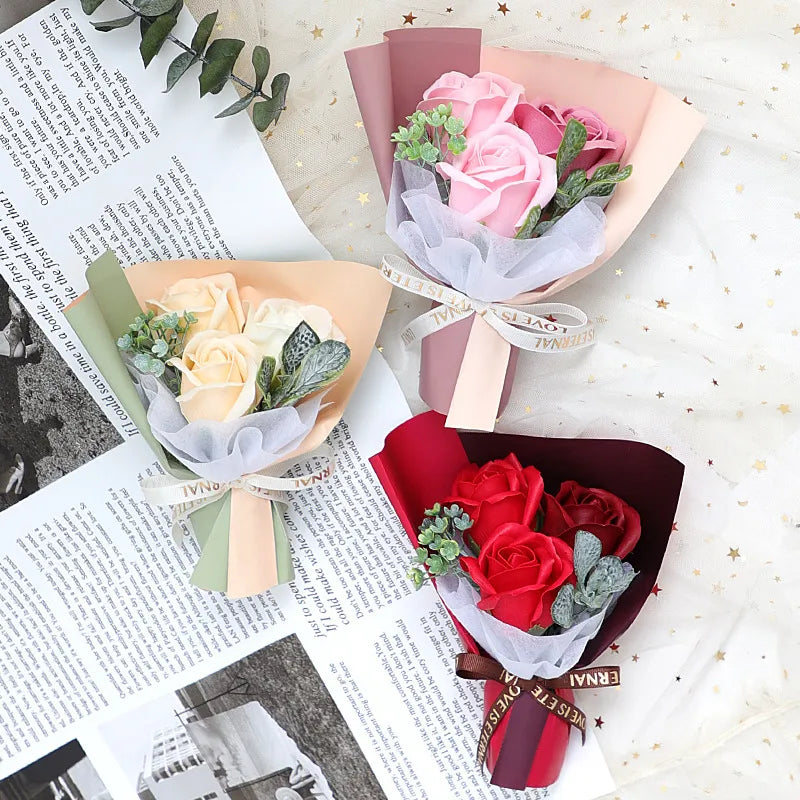 Valentine'S Day Romantic Multicolor Soap Flower Artificial flowers