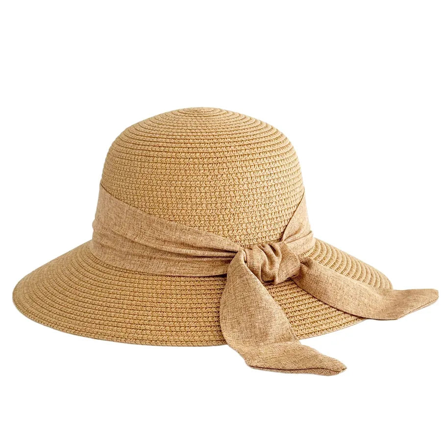 Women's Casual Style Elegant Streetwear Solid Color Big Eaves Straw Hat