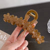 ig style flower resin hair claws