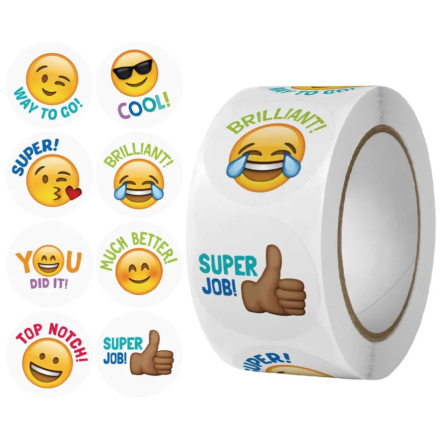 cute  Smile sticker children reward label sealing sticker