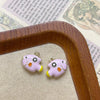 Ocean Tropical Striped Color Block Small Fish Pendant Alloy Enamel DIY Handmade Small Charms Beaded Jewelry