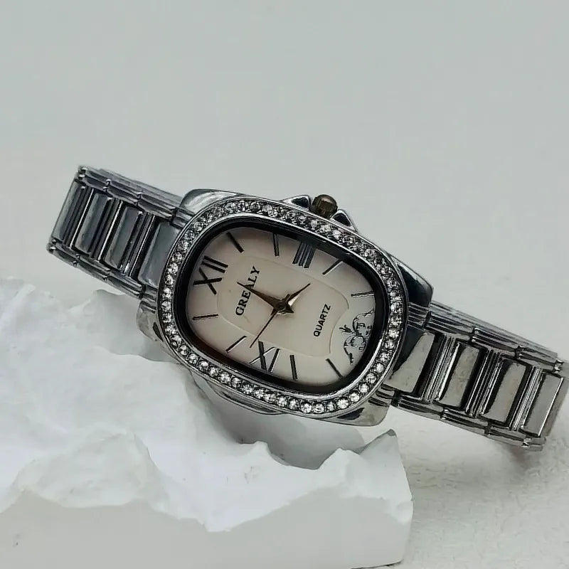 Casual Solid Color Horseshoe Buckle Quartz Watch Women's Watches