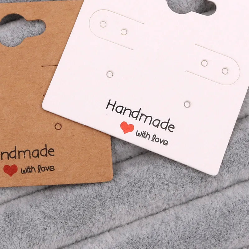 1 piece simple style solid color paper card jewelry packaging cardboard