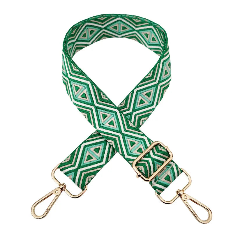 Polyester cotton Geometric Bag Strap