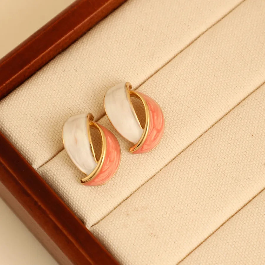 1 Pair IG Style Fairy Style Romantic Leaves Butterfly 304 Stainless Steel Ear Studs