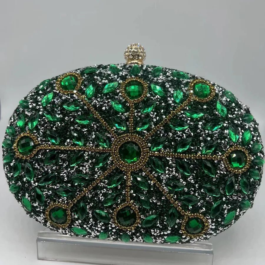 Sunflower Diamond-encrusted Dinner Bag Fashion Banquet Women's Clutch Bag Personality Dress Evening Bag
