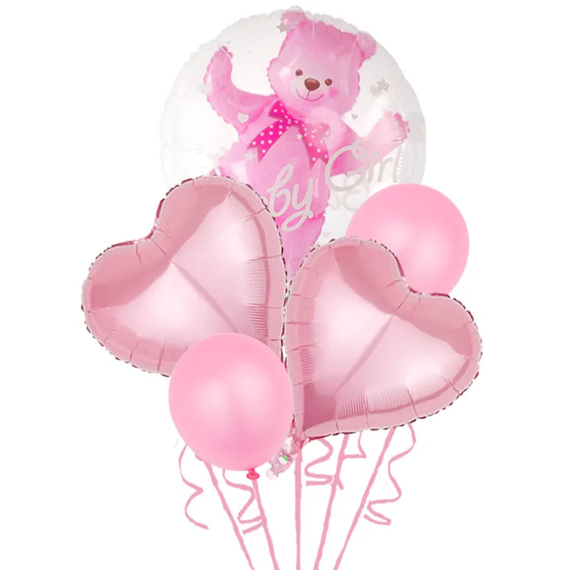 birthday bear aluminum film party balloons 1 set