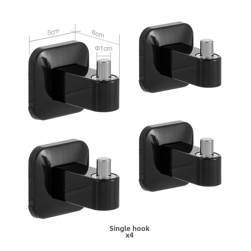 Punch-free Sticky Hook Kitchen Bathroom Office Wall Coat Headset Door Rear  Hot-selling Hook Set