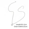 Wholesale Jewelry Simple Style Classic Style Round Letter 201 Stainless Steel 304 Stainless Steel Pendant Necklace