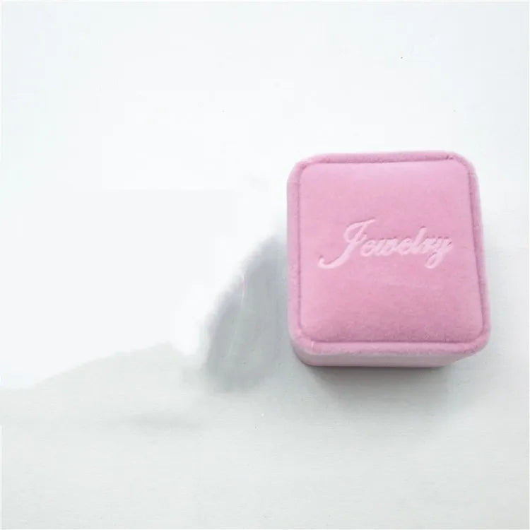 Flannel Solid Color Jewelry Boxes