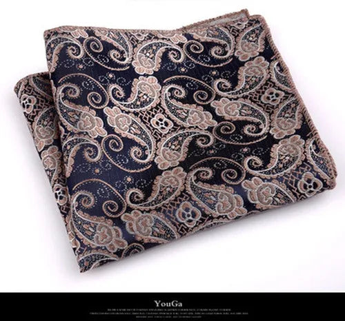 formal paisley polyester unisex pocket square 1 piece