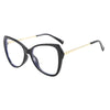 Elegant Daily versatile Advanced Sense Solid Color Pc Cat Eye Full Frame Women's Sunglasses
