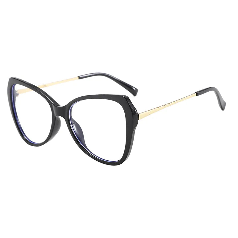 Elegant Daily versatile Advanced Sense Solid Color Pc Cat Eye Full Frame Women's Sunglasses