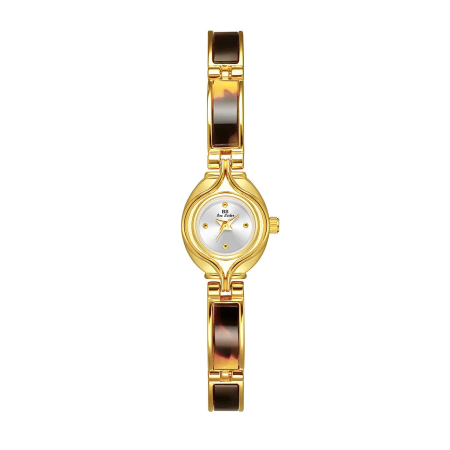 Retro Classic Style Solid Color Jewelry Buckle Quartz Watch