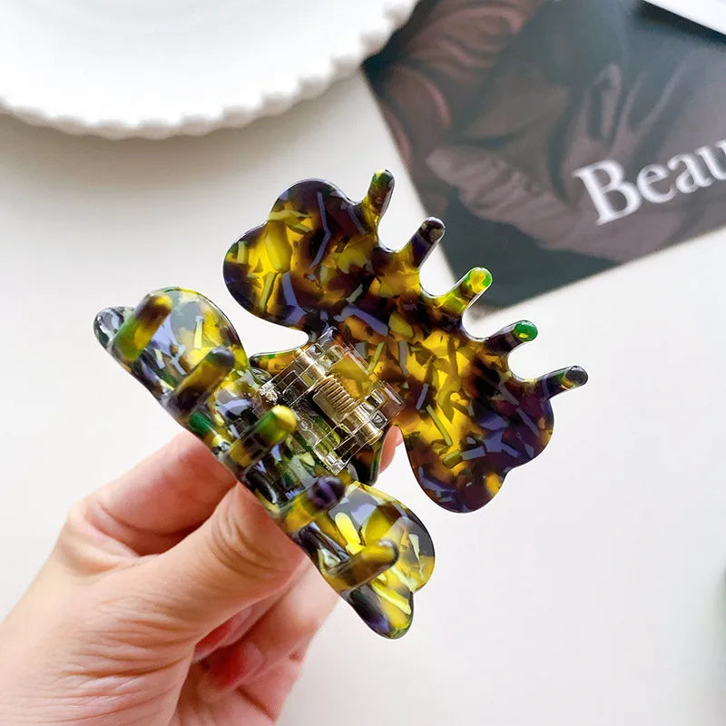 Dove Acetate Hair Accessories New Style Medium Size Half Updo Hair Clip Simple Shark Bite Hairpin For Women