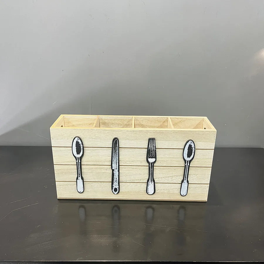 Simple Style Letter Wood Storage Box