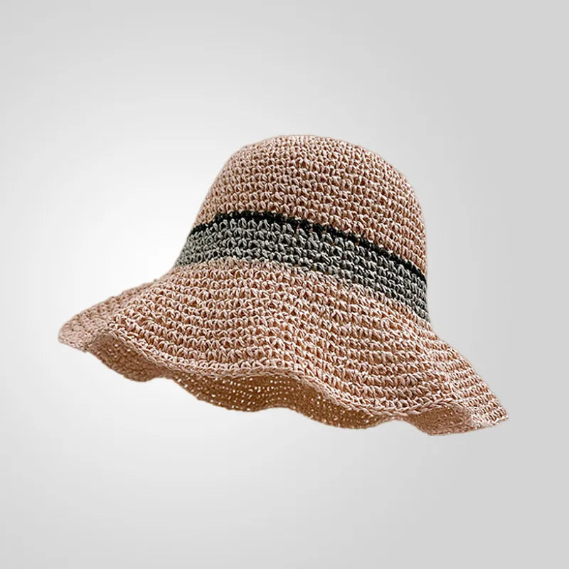 Women's Casual Style Basic Solid Color Big Eaves Straw Hat