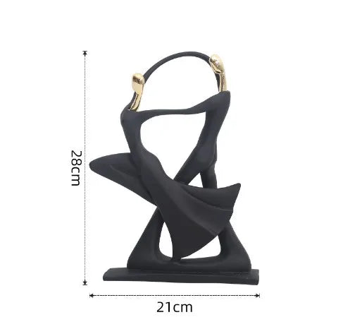 simple style abstract synthetic resin ornaments artificial decorations