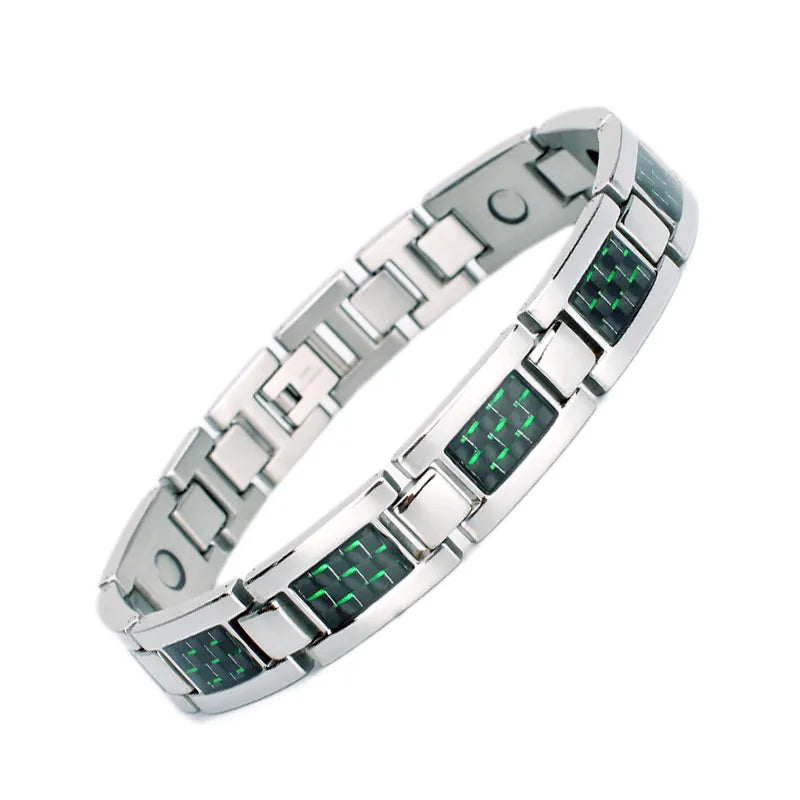 basic retro classic style geometric titanium steel men's bracelets