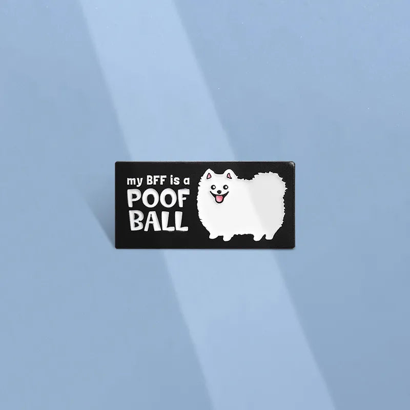 Cartoon Style Cute Pin Letter Dog Alloy Plating Unisex Brooches