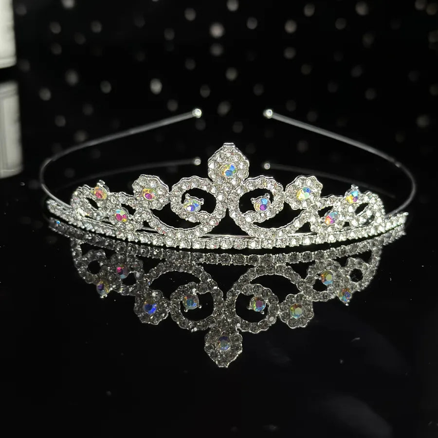 alloy children's crown hair band hair band headdress elegant temperament princess girl hair band crown wholesale