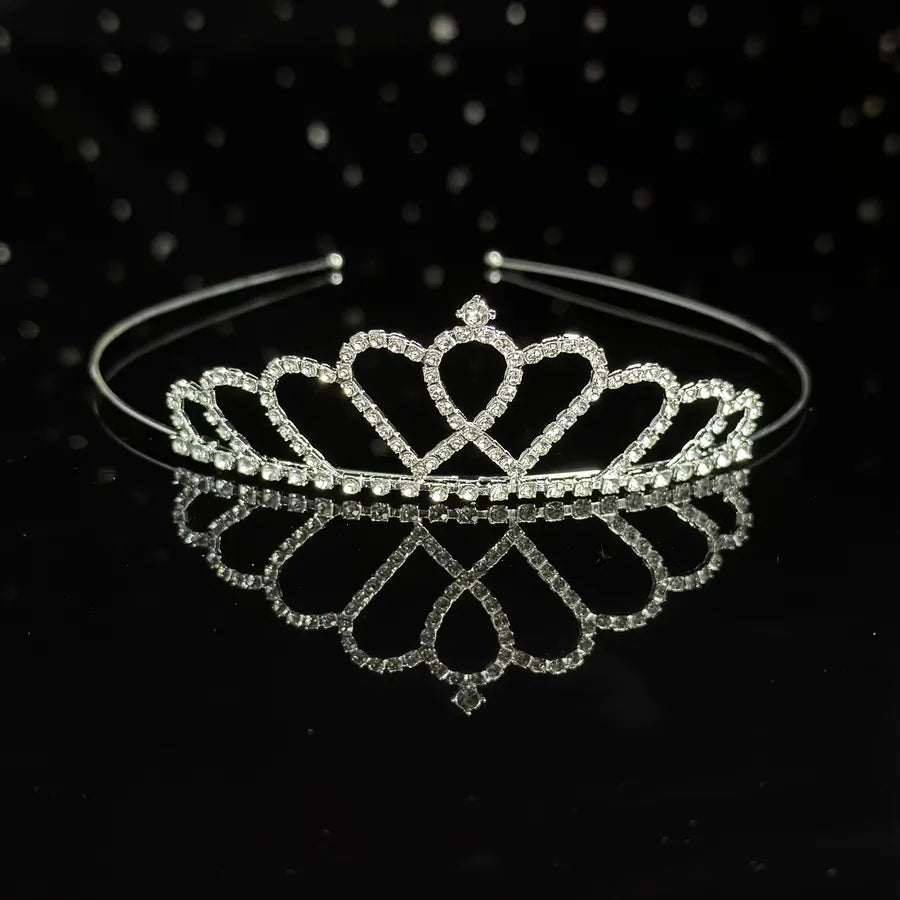 Crown headdress children's headdress alloy rhinestone hair accessories baby crown birthday party hair accessories manufacturers wholesale