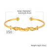 IG Style Casual Simple Style Geometric 201 Stainless Steel 18K Gold Plated Bangle In Bulk