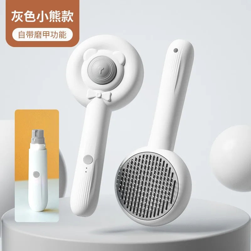 basic stainless steel plastic solid color pet accessories