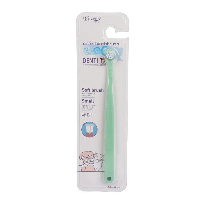 Pet Dental Care Dog Cat Toothbrush Teeth Cleaning Brush Small Dog Cat Toothbrush Pet Supplies