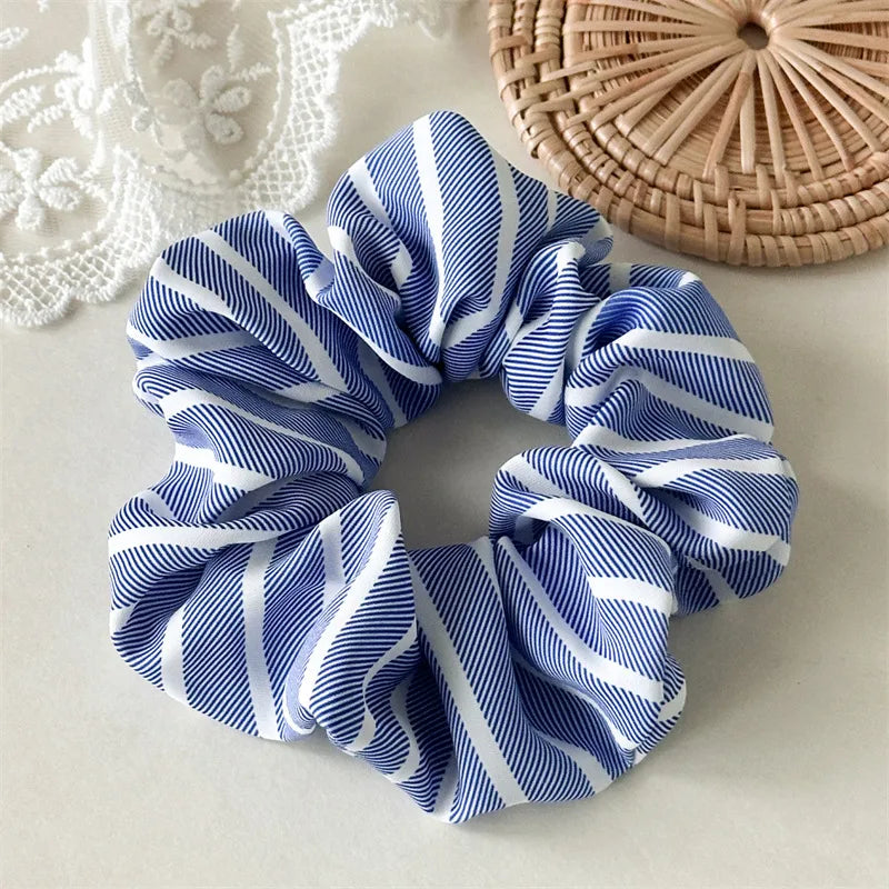 Elegant Sweet Women's Stripe Cloth Hair Tie