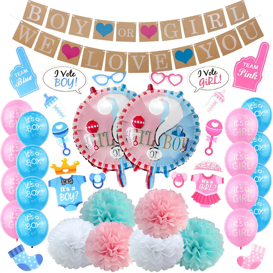 Cute Letter Heart Shape Plastic Party Balloons Party Supplies Balloons 1 Set
